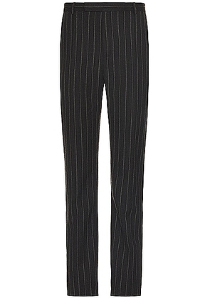 Saint Laurent Pantalons Taille Hau in Anthracite Craie - Black. Size 50 (also in 52).