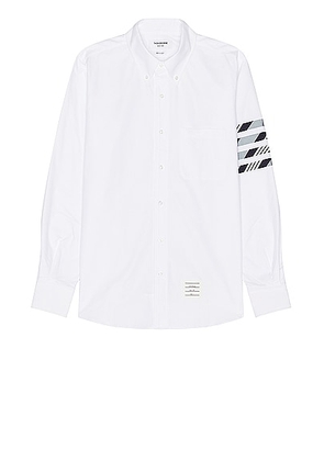 Thom Browne 4 Bar Straight Fit Shirt in MEDIUM BLUE - White. Size 3 (also in 1, 2).