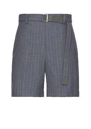 Sacai Chalk Stripe Shorts in Gray - Grey. Size 3 (also in 2, 4).