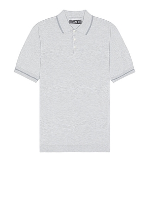 WAO Everyday Luxe Polo in Heather Grey - Grey. Size L (also in M, S, XL).