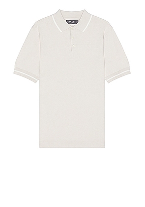 WAO Everyday Luxe Polo in Canvas - Beige. Size M (also in L, S).