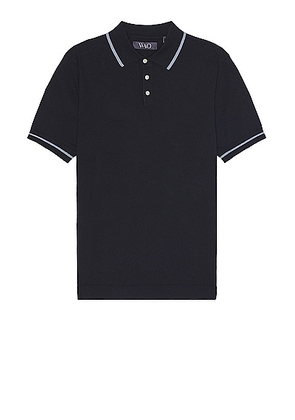 WAO Everyday Luxe Polo in Black - Black. Size L (also in M, S, XL).
