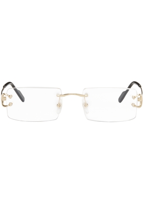 Cartier Gold Rectangular Glasses