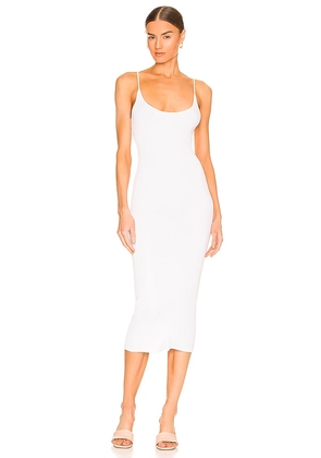Enza Costa Essential Dress in White. Size L, M, XL, XS.