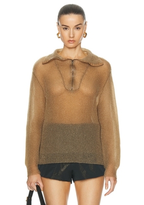 Maison Margiela Crewneck Sweater in Light Brown - Brown. Size L (also in M).