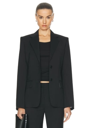 Helmut Lang Classic Blazer in Black - Black. Size 0 (also in 2, 4, 8).