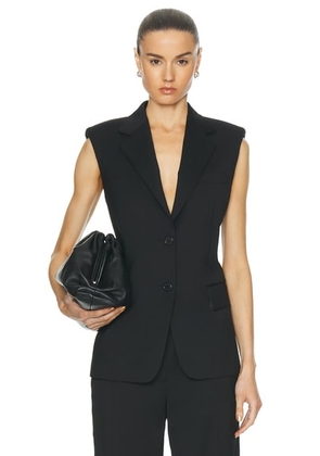 Helmut Lang Blazer Vest in Black - Black. Size 0 (also in 2, 4, 6, 8).