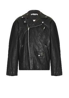 Acne Studios Leather Jacket in Black - Black. Size 46 (also in 48, 50, 52).