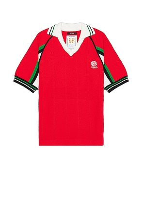 rice nine ten Knitting Soccer Jersey in Red - Red. Size 1 (also in 2).