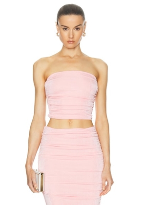 SER.O.YA Penny Strapless Top in Powder Pink - Pink. Size L (also in M, XL, XS).