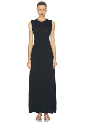 Rohe High Neck Knitted Dress in Noir - Black. Size 34 (also in 36, 38, 40, 42).
