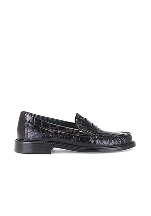 Vinny's Yardee Mocassin Loafer in Croco Pattern Black - Black. Size 41 (also in 43, 44).