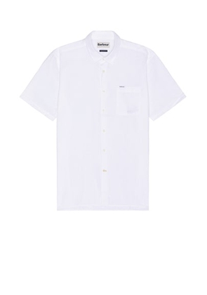 Barbour Nelson Short Sleeve Summer Shirt in White - White. Size L (also in M, S, XL/1X).