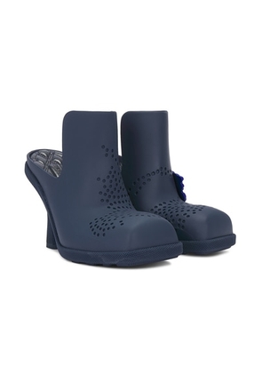 Burberry Rubber Highland Mule in Lake - Navy. Size 37 (also in 38).