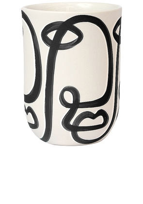 Franca NYC Coffee Cup in Black, White.