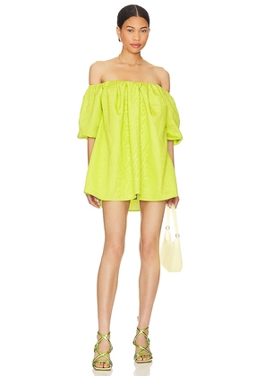 Camila Coelho Rhiannon Mini Dress in Green. Size XL, XXS.