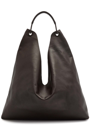 The Row Bindle 3 Leather Shoulder bag - Dark Brown