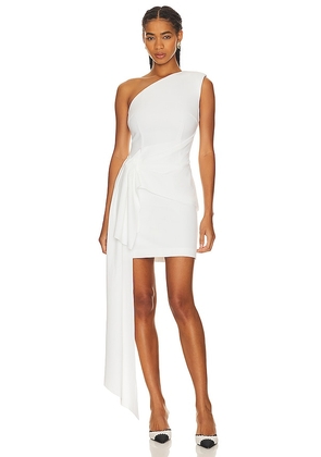 ELLIATT Caicos Mini Dress in Ivory. Size L, XS.