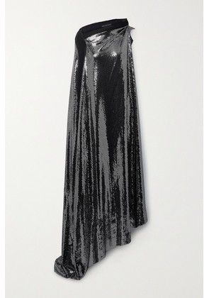 Balenciaga - Embellished Sequined Stretch-knit Gown - Black - FR34,FR38