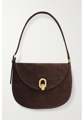 Savette - Tondo Small Suede Shoulder Bag - Brown - One size
