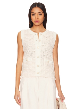 HEARTLOOM Lisse Vest in Ivory. Size L, XS.