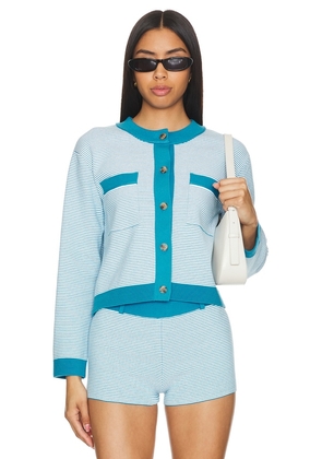 Ciao Lucia Lise Jacket in Blue. Size L, S, XL, XS.