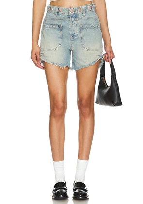 Free People x We The Free Palmer Short in Blue. Size 25, 26, 27, 28, 29, 30.
