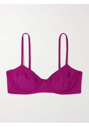 Mara Hoffman - + Net Sustain Lua Underwired Bikini Top - Pink - x small,small,medium,large,x large