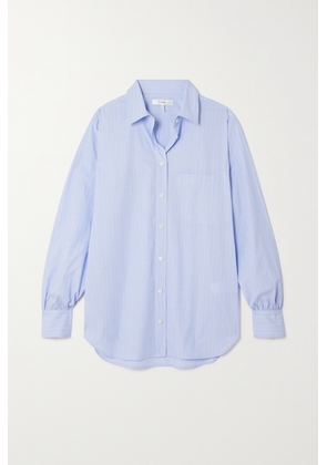FRAME - Oversized Striped Cotton Shirt - Blue - xx small,x small,small,medium,large,x large