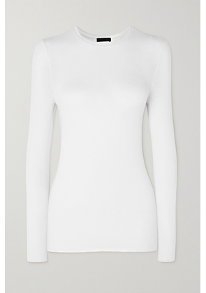 ATM Anthony Thomas Melillo - Ribbed Stretch-tencel Modal Jersey T-shirt - White - x small,small,medium,large,x large