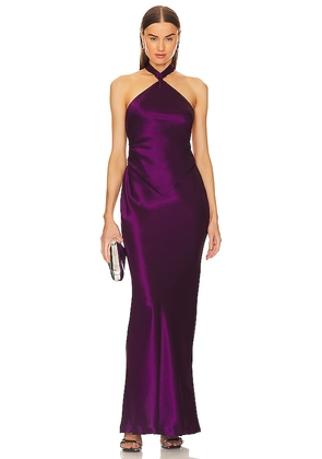 retrofete Ester Dress in Purple. Size M.