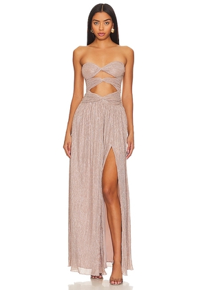 Lovers and Friends x Rachel Josephine Gown in Metallic Neutral. Size M.