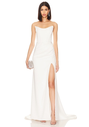 Katie May X Noel And Jean Belle Gown in Ivory. Size XL.