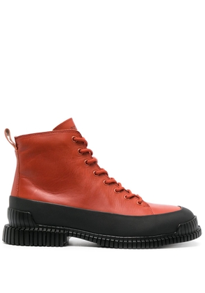 Camper Pix leather ankle boots - Red