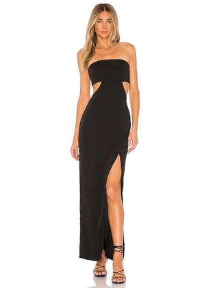superdown Paola Maxi Dress in Black. Size XL, XS.