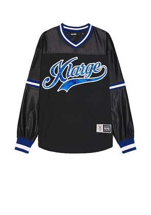 XLARGE Long Sleeve Game Shirt in Black. Size L, S, XL/1X.
