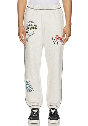 XLARGE Good Time Sweatpants in White. Size L, S, XL/1X.