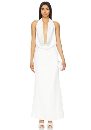 superdown Ausha Gown in White. Size L, S, XL, XS, XXS.
