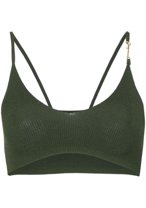 Jacquemus Le Bandeau Pralu knitted bralette - Green