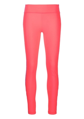 Versace Jeans Couture logo-tape cropped leggings - Pink