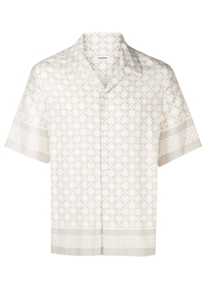 SANDRO Square Cross shortsleeved shirt - Neutrals