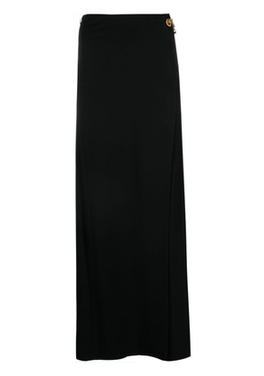 Moschino padlock-detail asymmetric maxi skirt - Black