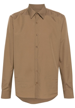 SANDRO poplin cotton shirt - Brown