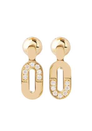 Officina Bernardi 18kt yellow gold Dea diamond drop earrings