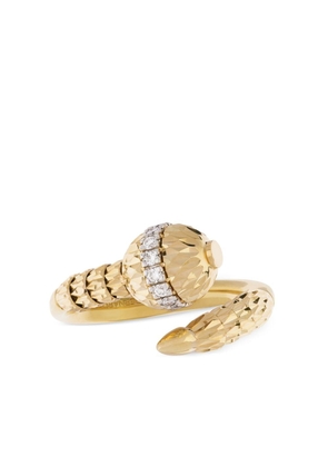 Officina Bernardi 18kt yellow gold Ophidia diamond ring