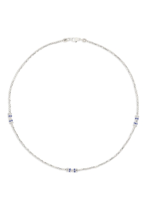 Officina Bernardi 18kt white gold Moon sapphire necklace - Silver