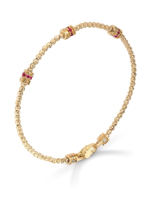 Officina Bernardi 18kt yellow gold Moon ruby bracelet