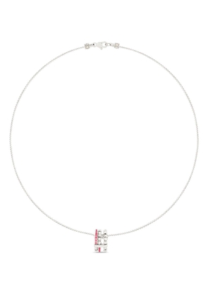 Officina Bernardi 18kt white gold Moon Eden ruby necklace - Silver