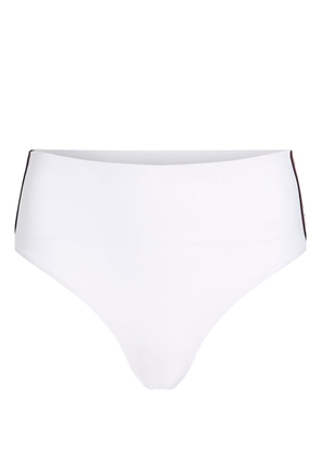 Karl Lagerfeld logo-print bikini bottom - White
