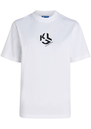 Karl Lagerfeld Jeans logo-print organic cotton T-shirt - White